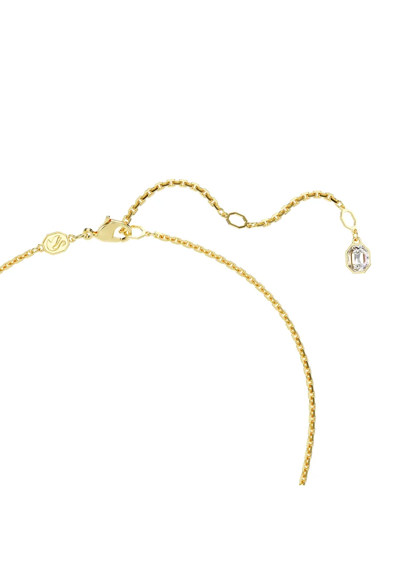 سواروفسكي Idyllia:Pend Three Floral Deatiled Long Necklace