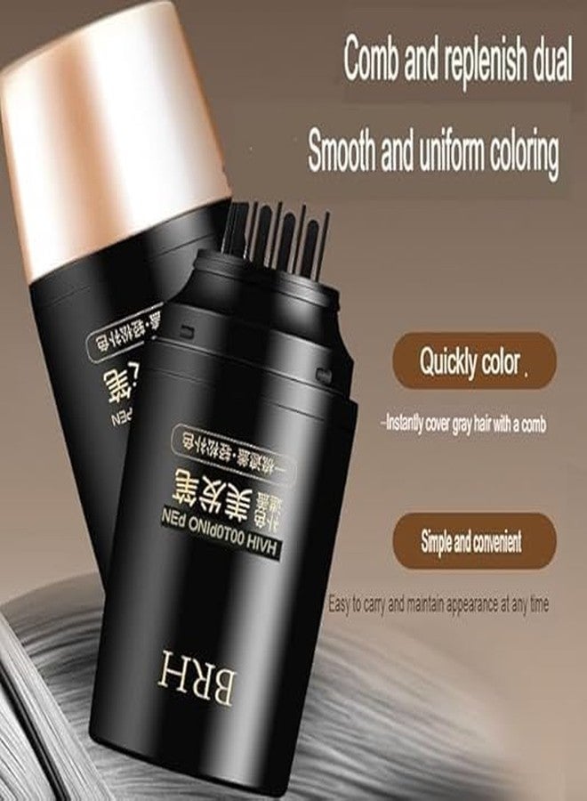 Akshunit Hair Dye Stick – Waterproof & Sweatproof Instant Hair Color Stick with Brush Comb | 2-in-1 Portable Hair Pen Applicator for Men & Women | Quick Root Touch-Up for Home & Travel (Black) - Image 3