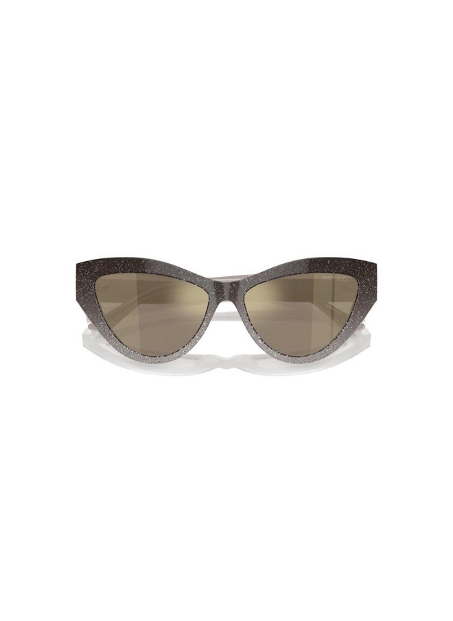 Jimmy Choo Woman CAT EYE  SUNGLASSES- JC 5004 - lense size:55mm - SAND GRADIENT GLITTER  - Image 5