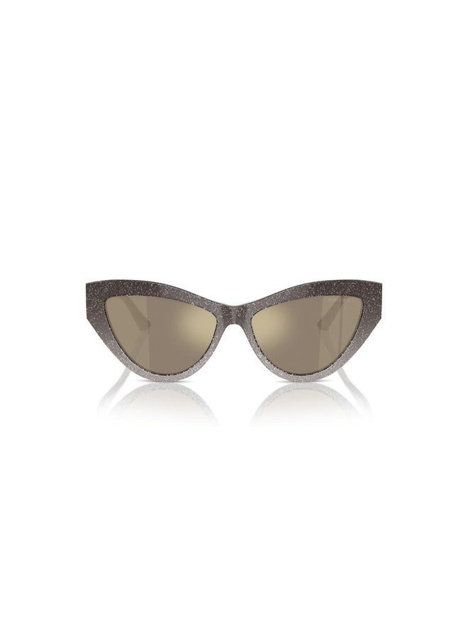 Jimmy Choo Woman CAT EYE  SUNGLASSES- JC 5004 - lense size:55mm - SAND GRADIENT GLITTER  - Image 4