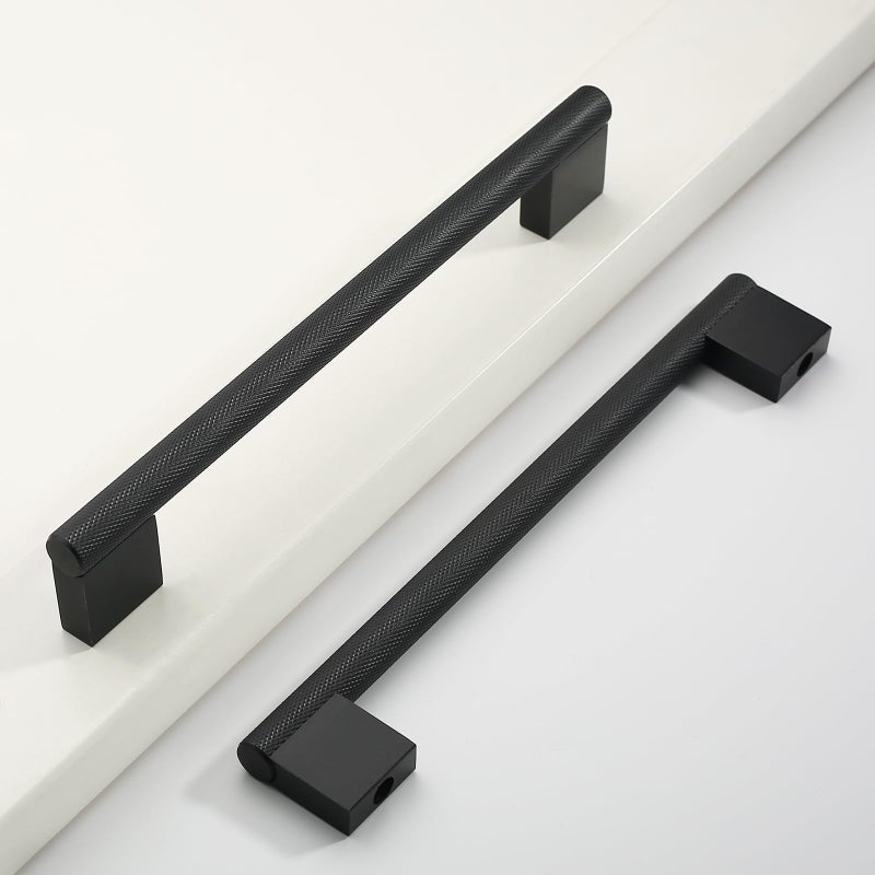 Coinkoly 10 Pack 10254mm Matte Black Cabinet Handles Knurled Cabinet Pulls Handles for Cabinets and Drawers Cupboard Hardware CK0021 - Image 2
