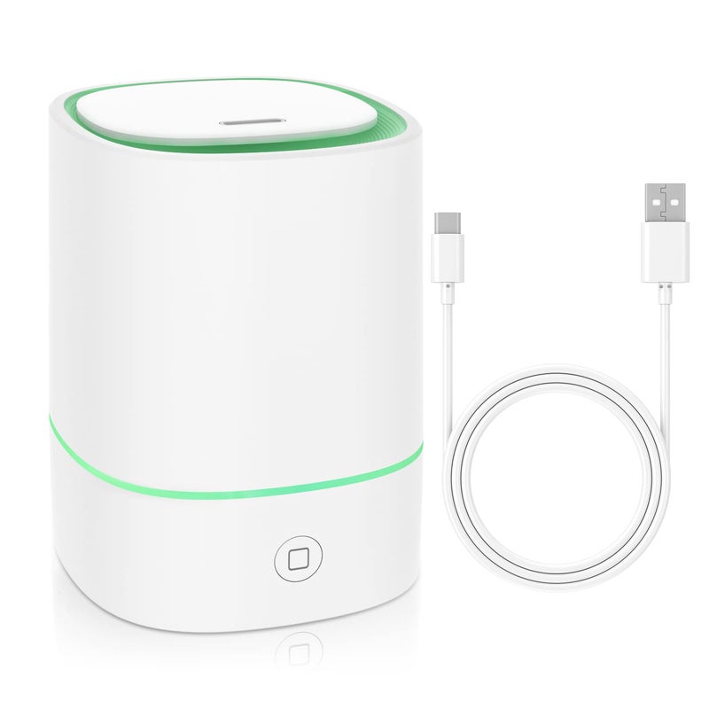 FUSMLI Essential Oil Diffusers for Home with USB Cord, 150ml Aroma Humidifier for Office, Water Shortage Protection, 7 Color LED Lights White Scent Mist Dorm Room Essentials Aromatherapy Ultrasonic - Image 1