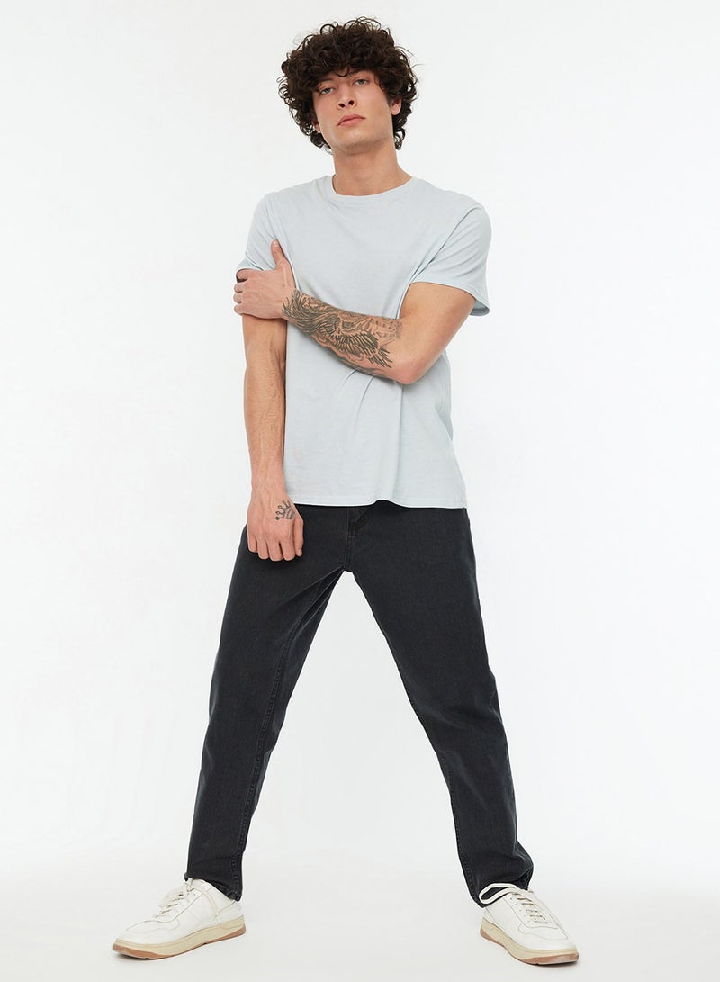 trendyol Black Relax Fit Boyfriend Jeans Denim Pants Tmnaw21Je0286 - Image 3