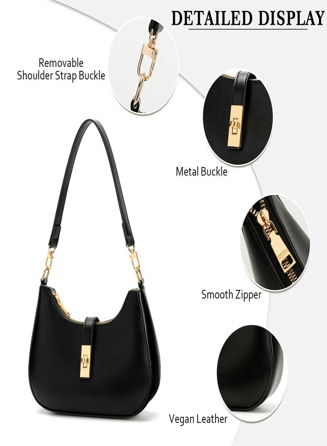 KKXIU Shoulder Bag for Women Cute Hobo Handbag and Vegan Leather Retro Small Clutch Purse with Zipper Closure - Image 4