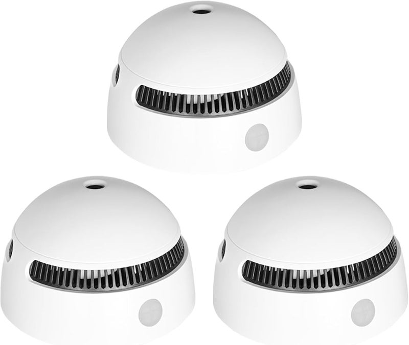 EUREKA SHIELD 10-Year Battery Smoke Detector for Home 85dB Fire Alarm, Military-Grade Photoelectric Sensor Reduces 70% False Alarms CE/UL Globally Certified Easy Install (Adhesive/Screws) (3) - Image 1