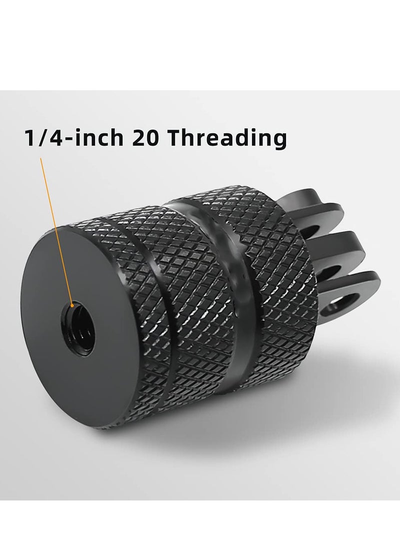 KASTWAVE 1/4 Inch Interface Camera Mount Phone Mount 360 Degree Swivel Tripod Mount Adapter Mounting Kit for Gopro Hero 9/8/7/6/5, Little Art 4k and Other Standard 1/4 Accessories - Image 4