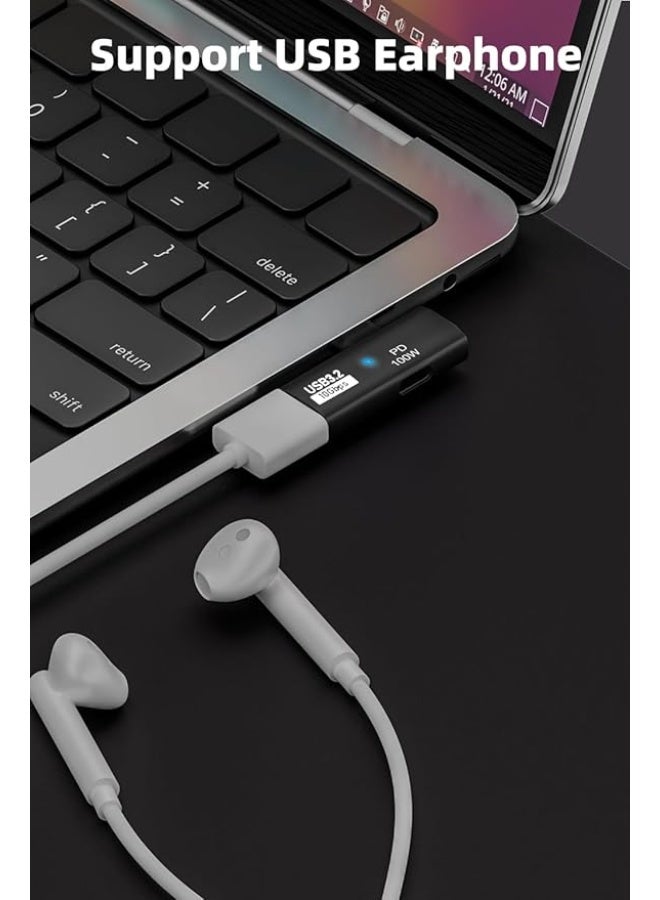 Mazko USB Type-C OTG Adapter USB-C Male to USB-A 3.2 Female with 100W PD Input | USB-C to USB-A 3.2 Converter 10Gbps | Plug & Play OTG Adapter for Android, MacBook, iPad Pro, Laptops & External USB Devices (Black) - Image 5