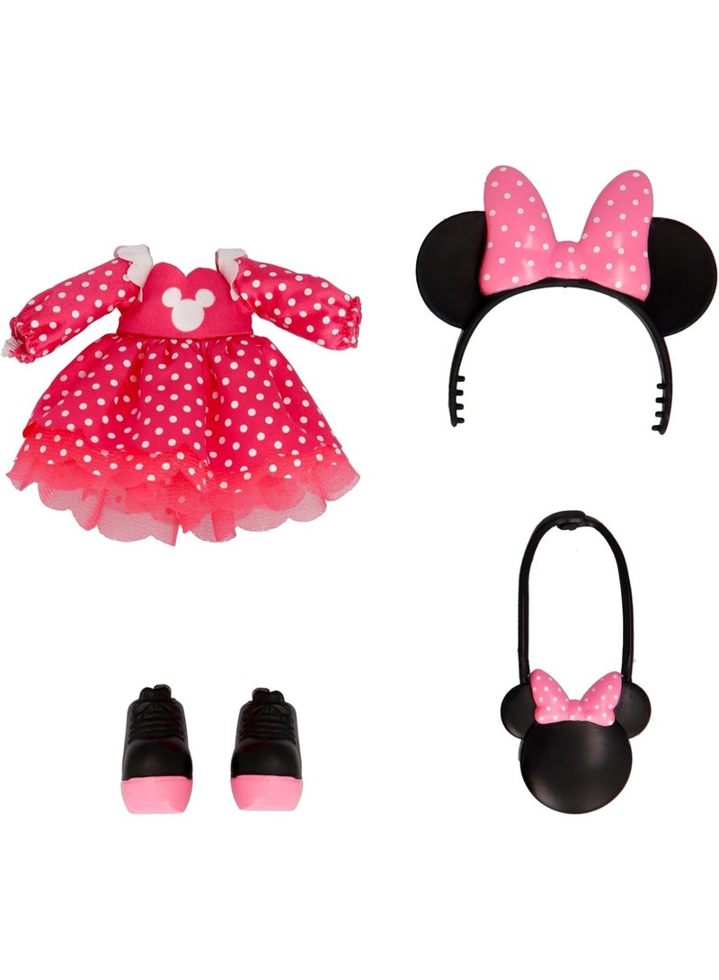 ديزني كراي بيبيز بي إف إف دمية أزياء W2 مستوحاة من ميني ماوس من ديزني مع طوق رأس وحقيبة | دمية قابلة لتغيير الوضعيات | دمية قابلة للاقتناء | لتنمية الإبداع واللعب التخيلي | لعبة أزياء قابلة للاقتناء مثالية كهدية - Image 4