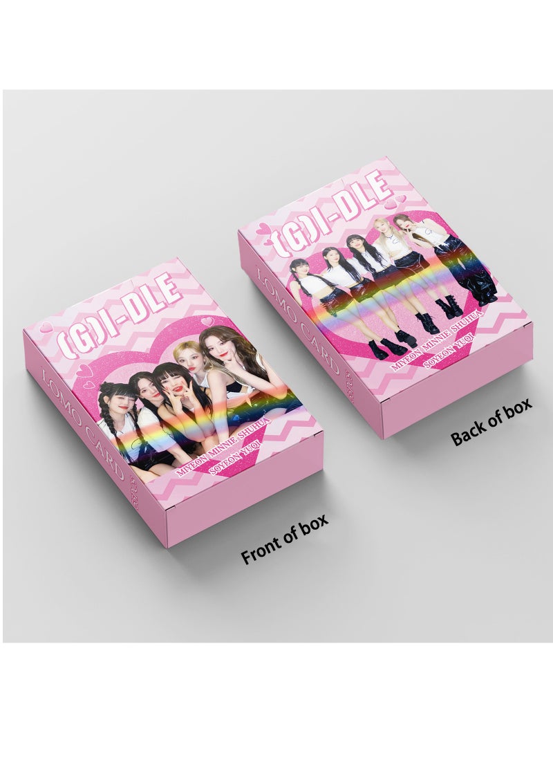 EHOME - 55Pcs Gidle Photo Card Minnie Song Yuqi Miyeon Shuhua Soyeon Lomo Card - Image 1
