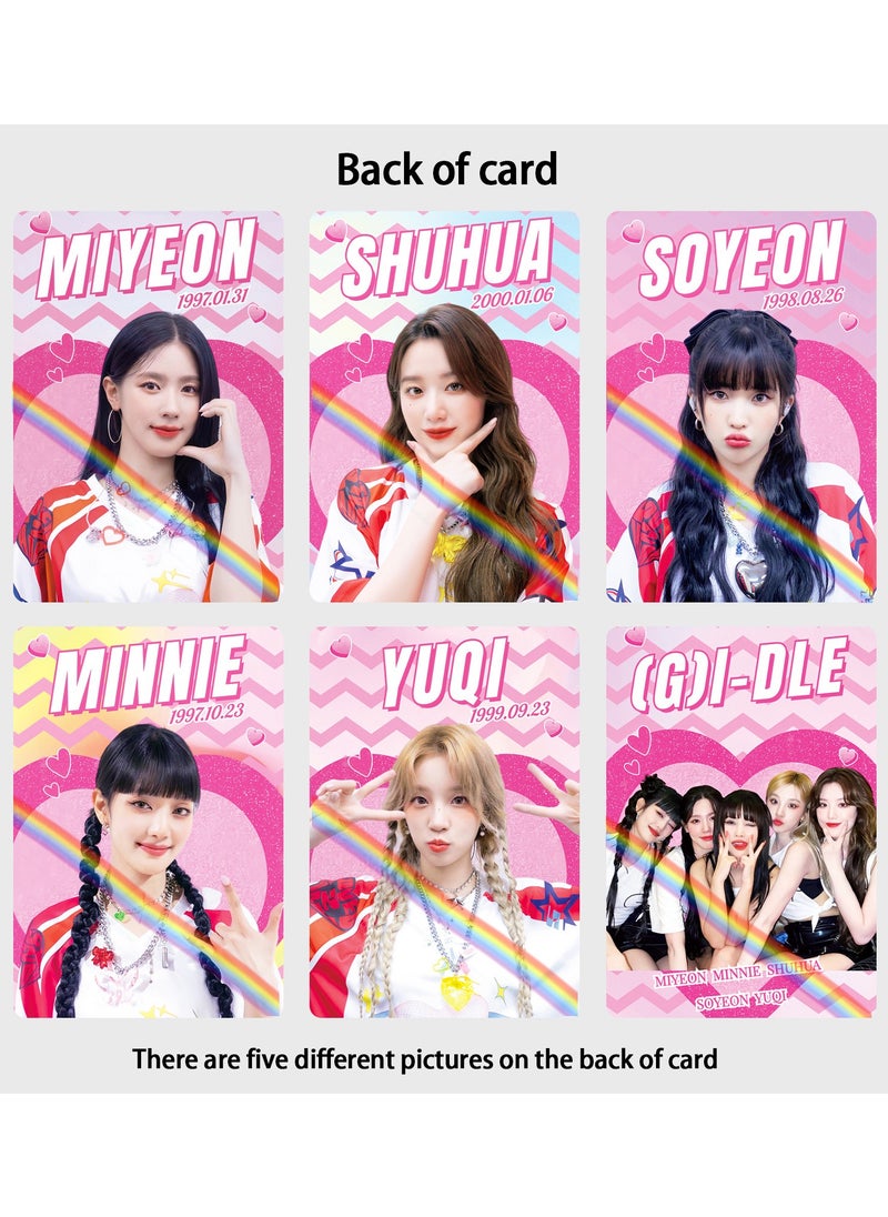 EHOME - 55Pcs Gidle Photo Card Minnie Song Yuqi Miyeon Shuhua Soyeon Lomo Card - Image 1