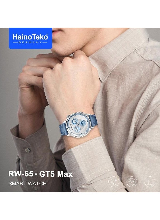 Haino Teko - Haino Teko RW-64 GT5 Max Smartwatch With Large Screen AMOLED Display And 3 Pair Of Straps - Image 1