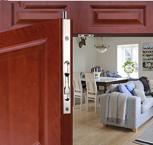 TOGU 10 Solid Stainless Steel Lever Action Flush BoltConcealed Security Door Lock for Composite DoorsFrench DoorsWood DoorsDouble DoorsDummy DoorsBrush Stainless Steel Finish - Image 3