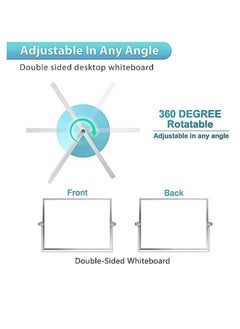 Cool Baby COOLBABY Dry Erase Small Whiteboard 40 * 30CM 8Markers 4 Magnets Eraser Portable Double Sided Magnetic Desktop Whiteboard Easy To Carry Easel Whiteboard for Office School Home, Kitchen  - Image 3