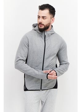 Men Hooded Long Sleeve Brand Logo Sweatshirt, Grey - pzsku/Z91DCF20B28CF76CA61D9Z/45/_/1726109433/085fe695-d35d-40fd-a746-205c45dc7c67