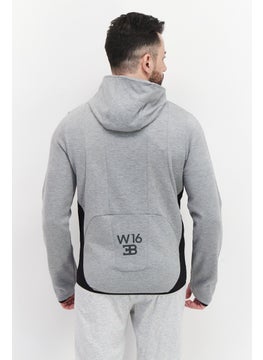 Men Hooded Long Sleeve Brand Logo Sweatshirt, Grey - pzsku/Z91DCF20B28CF76CA61D9Z/45/_/1726109434/eb9b1e7b-86ac-4176-b836-85d34fd1bcef