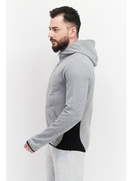 Men Hooded Long Sleeve Brand Logo Sweatshirt, Grey - pzsku/Z91DCF20B28CF76CA61D9Z/45/_/1726109435/be3f692c-8704-4fc1-8b18-72c5f04a1bea