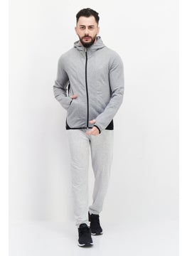 Men Hooded Long Sleeve Brand Logo Sweatshirt, Grey - pzsku/Z91DCF20B28CF76CA61D9Z/45/_/1726109436/a3d55aad-b408-43cc-8e60-4f7af01615df