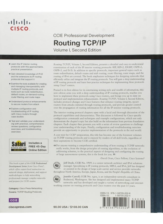 Cisco Press Routing TCP/IP, Volume 1