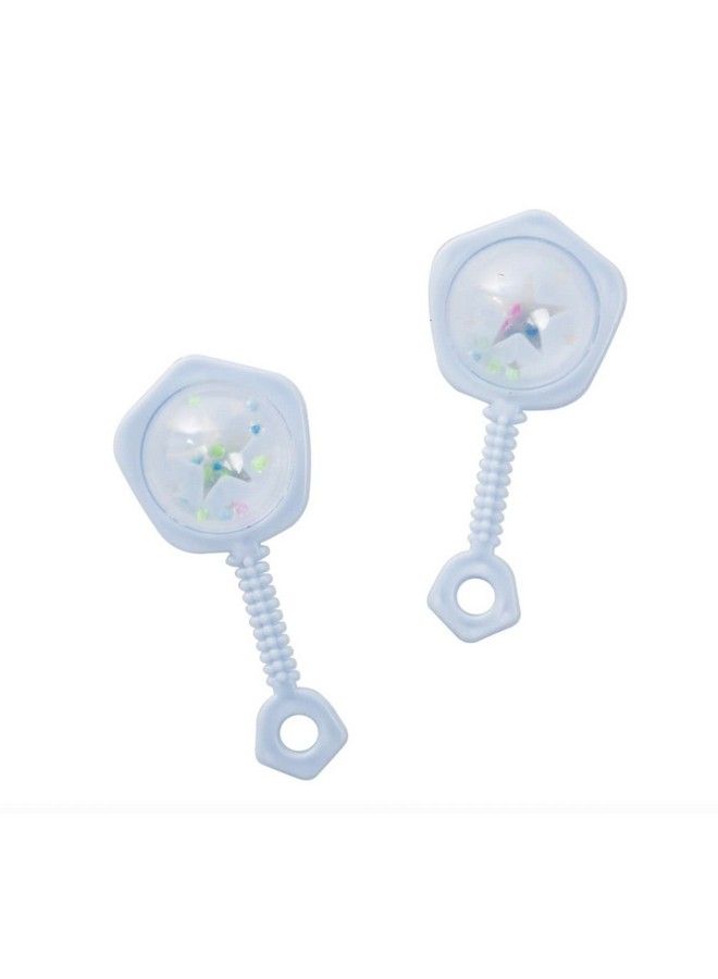 Unique Baby Rattle Favors 2.5" Blue - Image 1