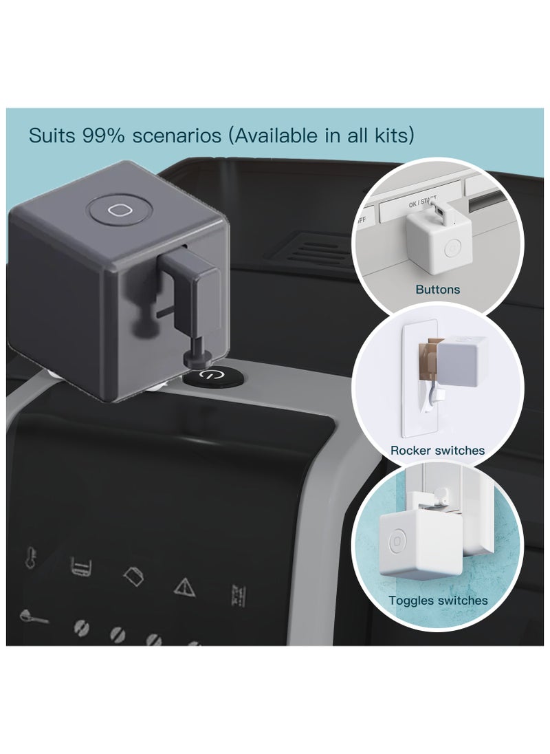 UanTii Smart Fingerbot Tuya Bluetooth Switch Button Pusher Bluetooth Smart Switch Works with Tuya Smart Life App，Black  - Image 3