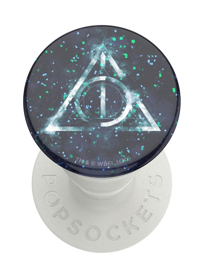 PopSockets Phone Grip with Expanding Kickstand, Adhesive Grip - Glitter Deathly Hallows - Image 1