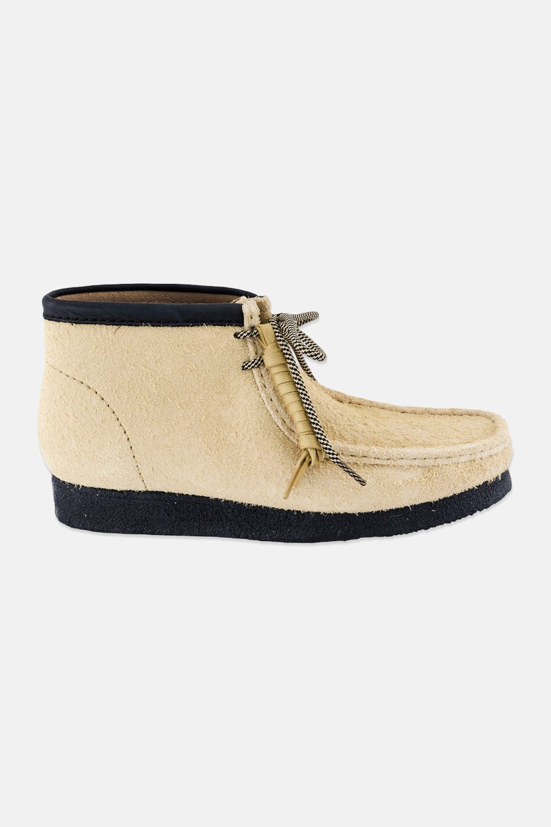 clarks Men Wallabee Lace Up Ankle Boots, Beige - Image 4