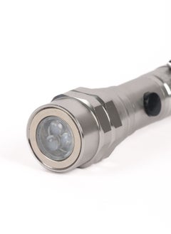 LUSTER 2pc Extendable led flashlight with hanging clip and strong magnetic base silver  - Image 5