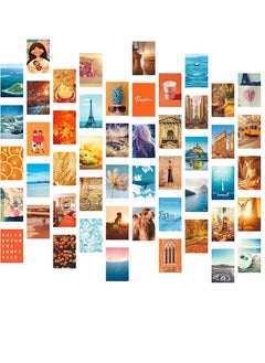 Aesthetic Wall Collage Kit - 50PCS Pink Posters for Teen Girls' Bedroom Decor, 4x6 Inch Pictures for Stylish Room Aesthetic
