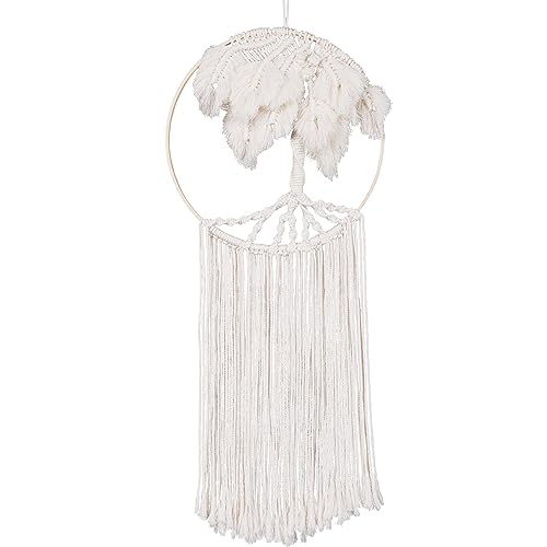 Solid Oak Macrame Wall Hanging Tree - Image 2