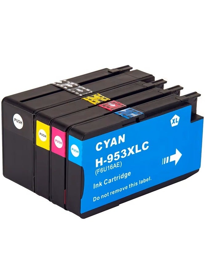 ink for HP 953 953XL Original quality for HP Ink 953XL Cartridges Multipack Compatible Officejet Pro 7740 8218 8710 8715 8718 8719 8720 8725 8730 8740 (Black, Cyan, Magenta, Yellow) - Image 2