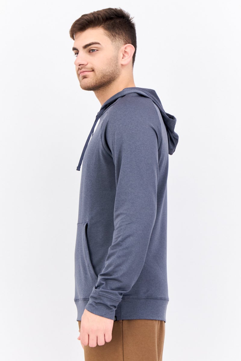 Gaiam Men Slim Fit Long Sleeve Training Hoodies, Dark Grey - Image 2