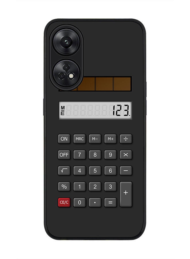 Stylizedd حافظة سوداء متينة لهاتف رينو 8T 4G، حافظة رفيعة، حافظة مرنة بحواف مطاطية، مضادة للسقوط، غلاف TPU جل رقيق - كالك (أسود) - Image 1