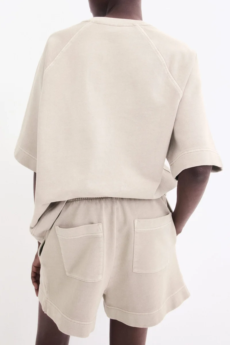 H&M Washed cotton sweatshorts