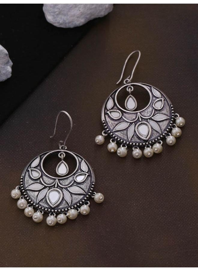 VOYLLA - Amaira Ethnic Hoop Earrings - Image 1