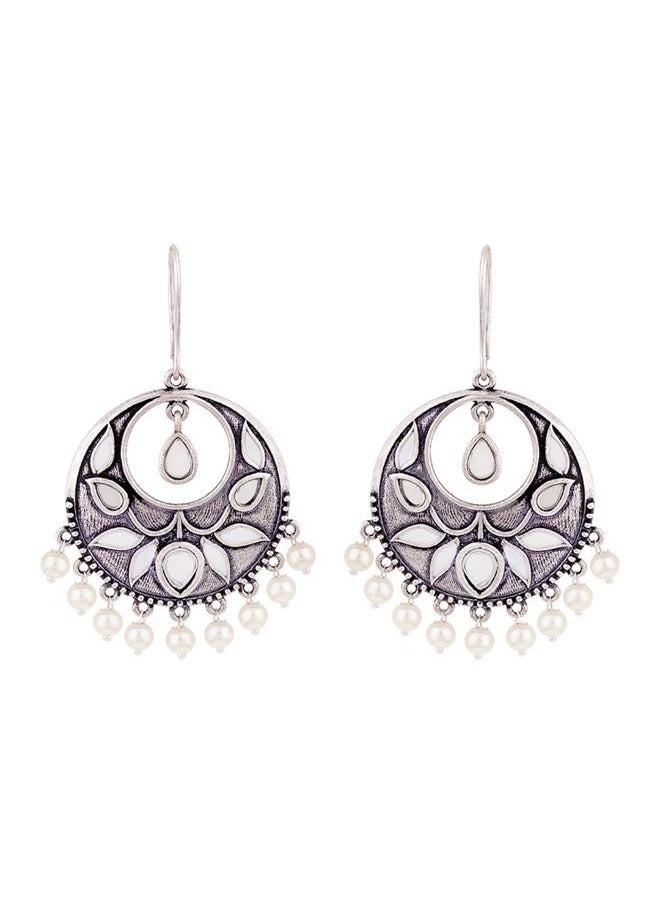 VOYLLA - Amaira Ethnic Hoop Earrings - Image 1