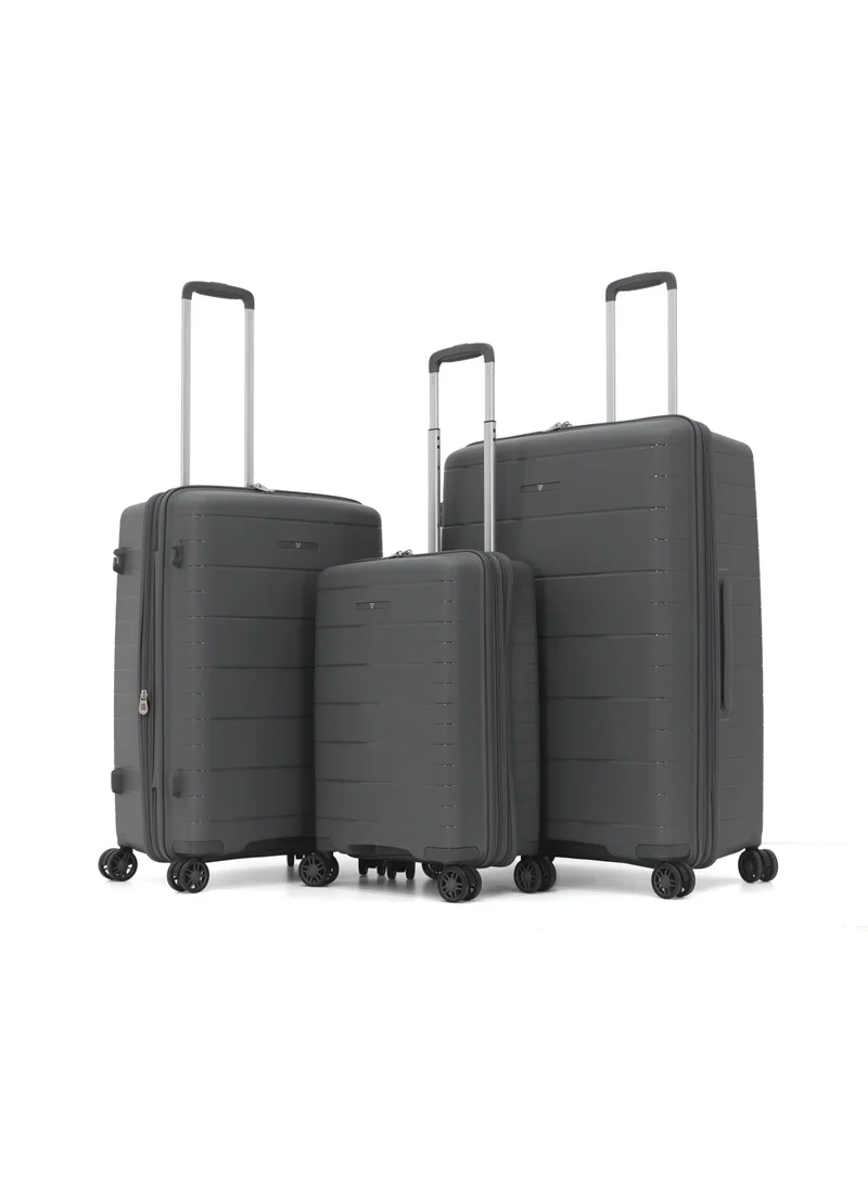 Verage  VERAGE 3 Piece Luggage Set, 28/24/20 Inch Lightweight PP Hard Shell Suitcases with 4 Spinner Wheels and TSA Lock, Durable Travel Trolley Bags Set