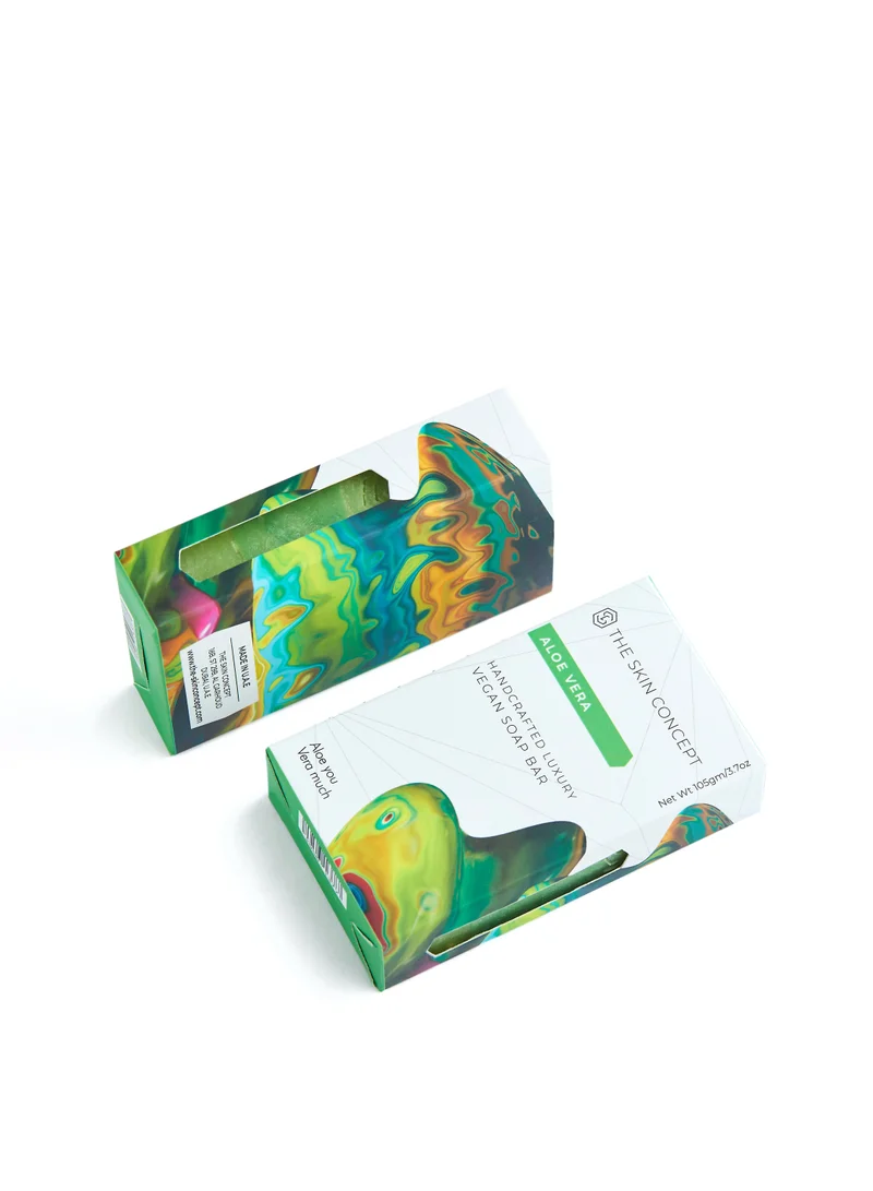 THE SKIN CONCEPT The Skin Concept Artisanal Soap Bar - Aloe Vera - Handmade, Vegan, Made with Aloe Gel