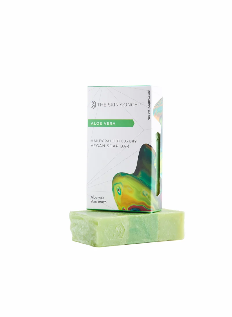 THE SKIN CONCEPT The Skin Concept Artisanal Soap Bar - Aloe Vera - Handmade, Vegan, Made with Aloe Gel