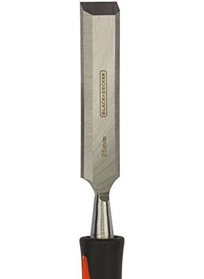 BLACK+DECKER 25Mm Steel Woodworking Chisel Orange Black Bdht16697 2 Years Warranty - Image 2