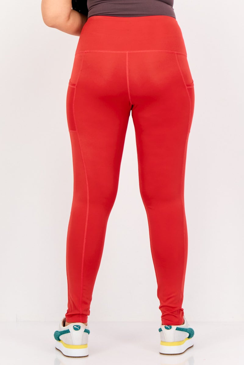 Aeropostale Women Sportswear Fit Training Leggings, Red - Image 3