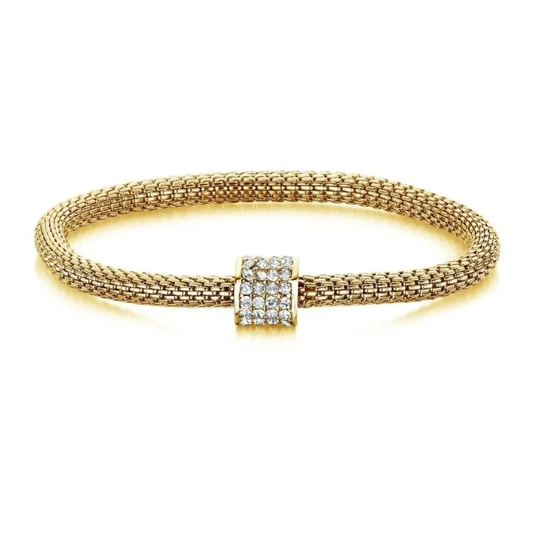 Buckley London  BUCKLEY LONDON XO CHARM BRACELET DUO - ROSE KISS + GOLD BARREL for Women | Best Price UAE