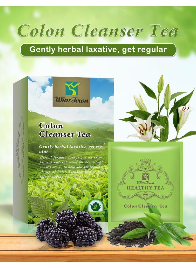 Wins Town Herbal Cleanse Lightweight Revitalization Natural Plant Colon Cleanser Tea Organic Formula Constipation Relief Safe Efficient Detox Slimming Tea  - Image 2