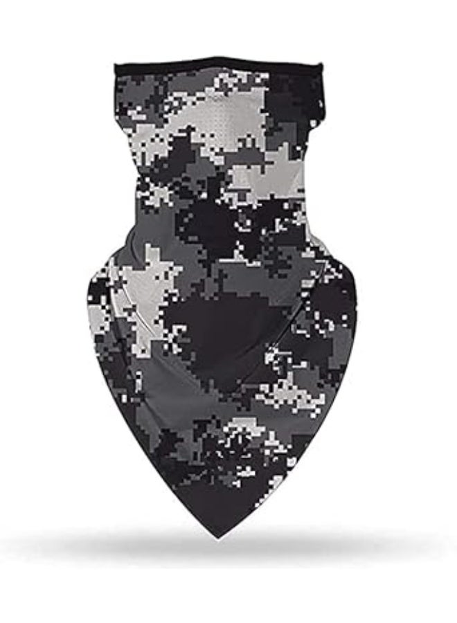 Bandana Face Mask Cycling Mask Camouflage Design Sun UV Protection With Ear Loops Washable Wind Motorcycle Mask Suitable for Dust Mask Outdoors Sports for Men Women and Teens, One Size - Image 1