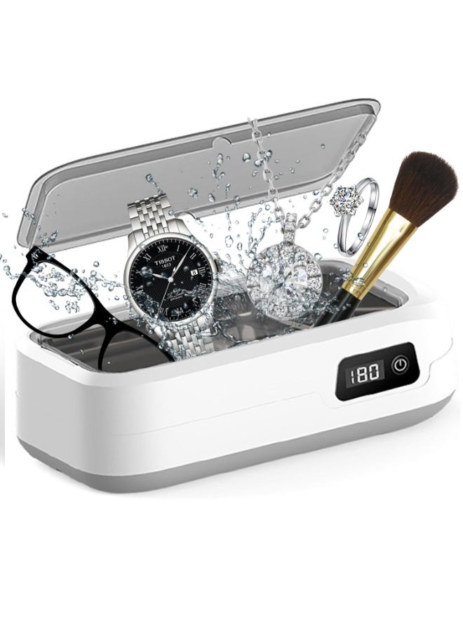 Generic Ultrasonic Cleaner for Glasses, Jewelry, Dentures – 360° Full Cleaning, 48,000Hz Vibration, 600ml Capacity, 304 Stainless Steel, 4 Timer Settings – Household Small Ultrasonic Cleaning Machine - Image 1