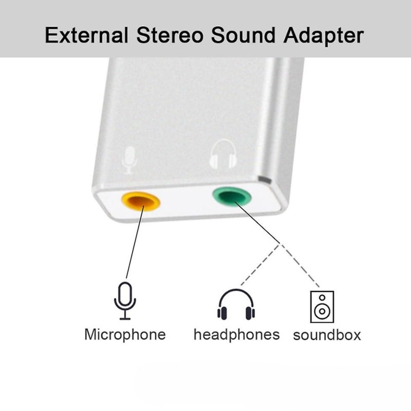 Sound Card USB Type C Virtual Surround Sound Audio Adapter with 3.5mm Aux Headphone and Microphone Jack HIFI Magic Voice for Laptop Desktop, Android Black - Image 4