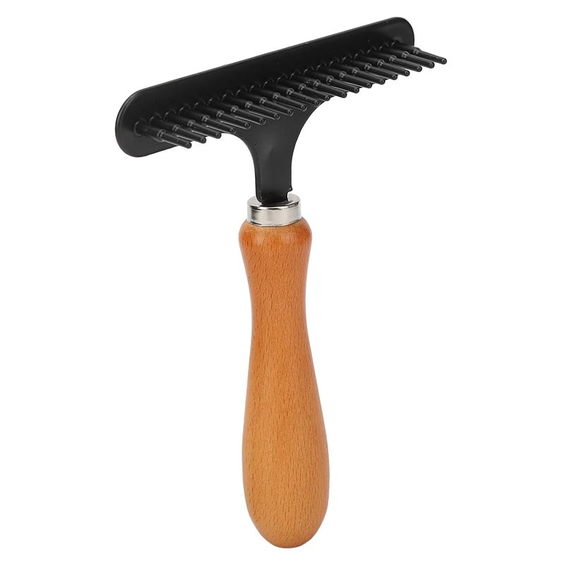YOSOO Pet Rake, Handheld Cleaning Grooming Stainless Steel Hair Groomer Rug Rake for Beauty Salon Portable Rake Pet Rake to Fluff Sweepers - Image 3