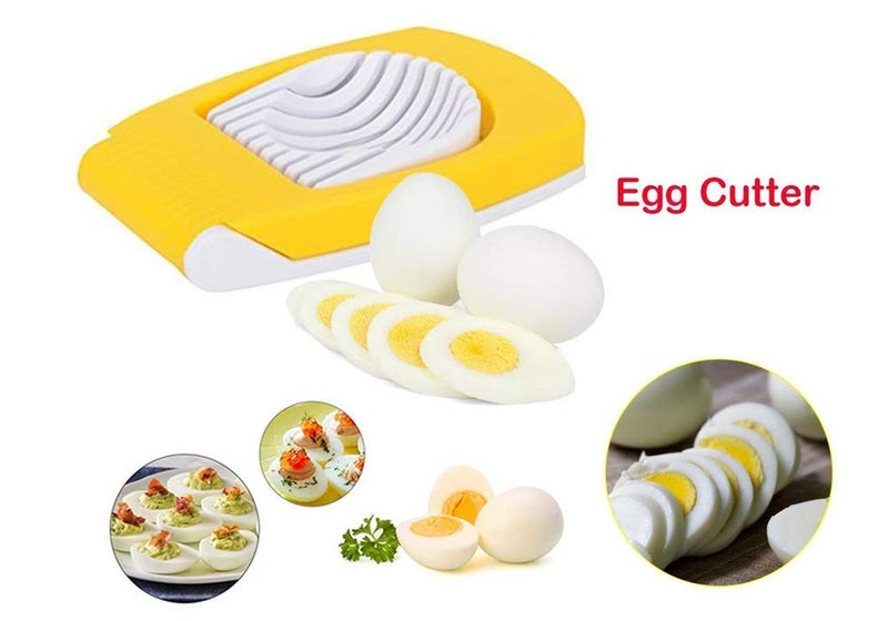 Kriya kriya Premium Egg Cutter Egg Cutter Egg Slicer Boiled Eggs Cutter Stainless Steel Cutting Wires Multi Purpose Slicer Egg Cutter for Hard Boiled Egge Slicer - Image 2