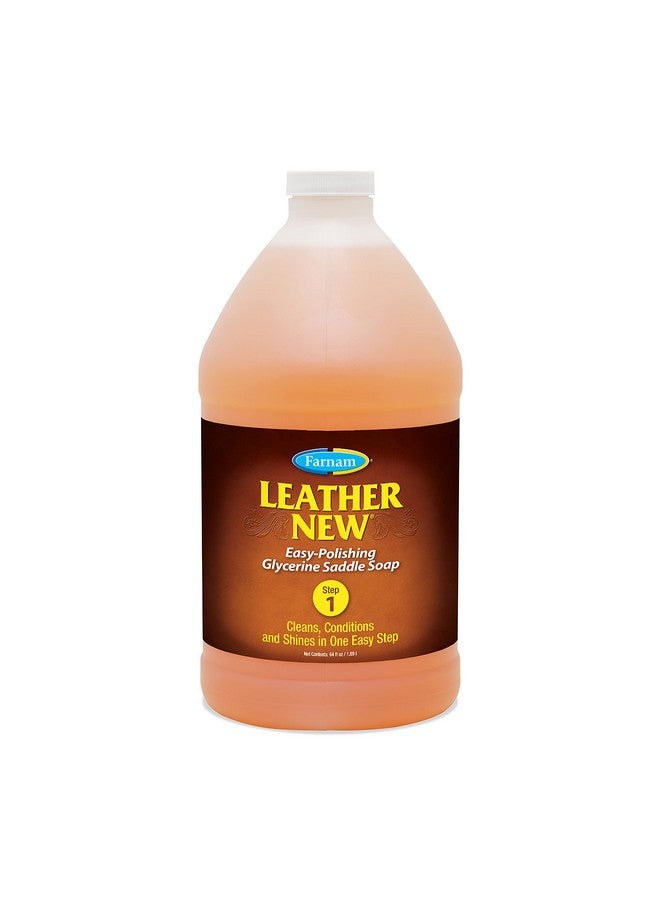 Farnam Leather New EasyPolishing Glycerine Saddle Soap And Leather Saddle Cleaner, Protects And Preserves Leather, Cleans, Conditions And Polishes, 64 Oz. - Image 1