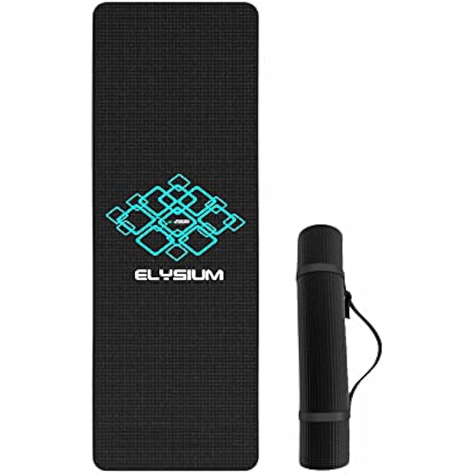 Elysium Yoga Mat 10Mm Cyan-Black - Image 1