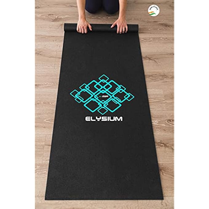 Elysium Yoga Mat 10Mm Cyan-Black - Image 3